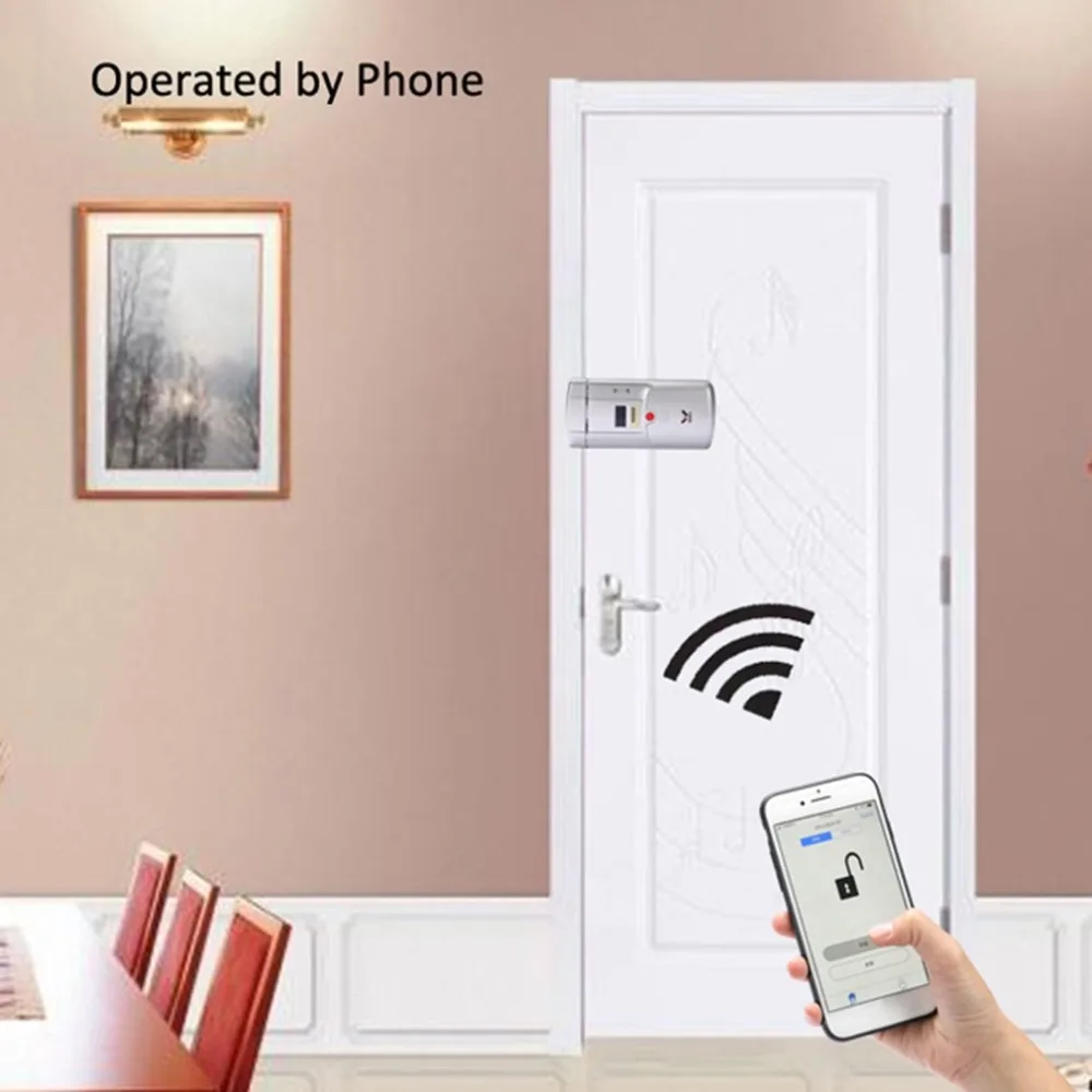 WAFU Smart Lock HF-011A Bluetooth с поддержкой отпечатков пальцев и сенсорного экрана смарт-замок без ключей замок Deadbolt со встроенной сигнализацией горячий