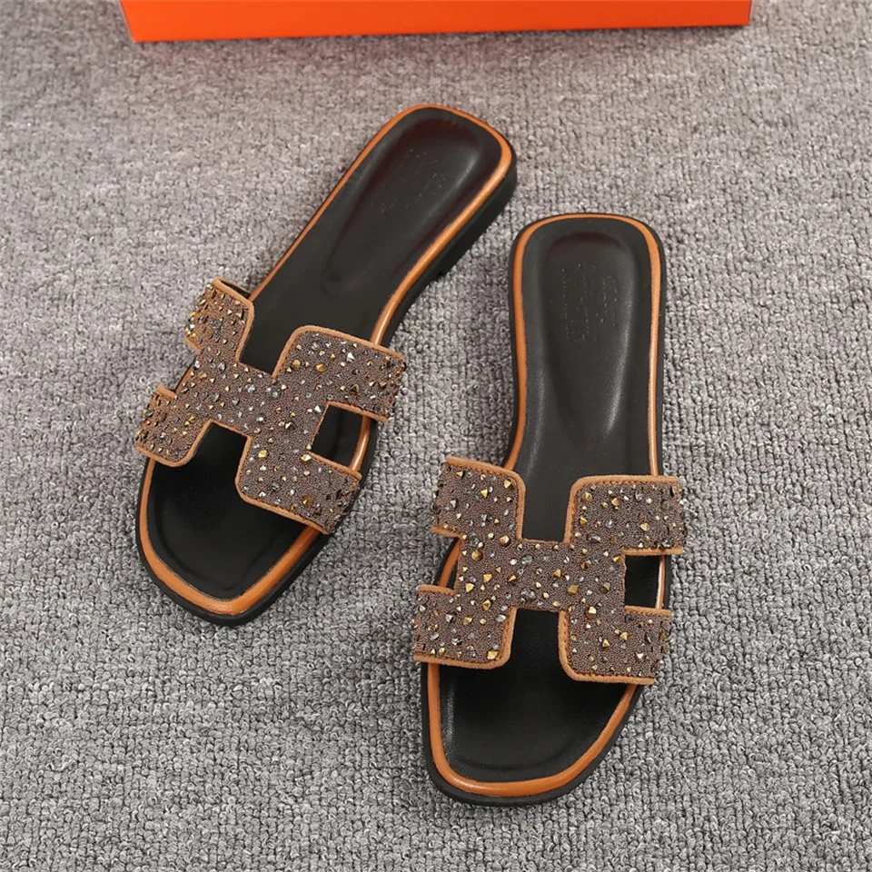 2018Summer Autumn Women Slippers Fashion Flat Heel Sandals Cool H Casual Shoes Ladies Flip Flo | Обувь
