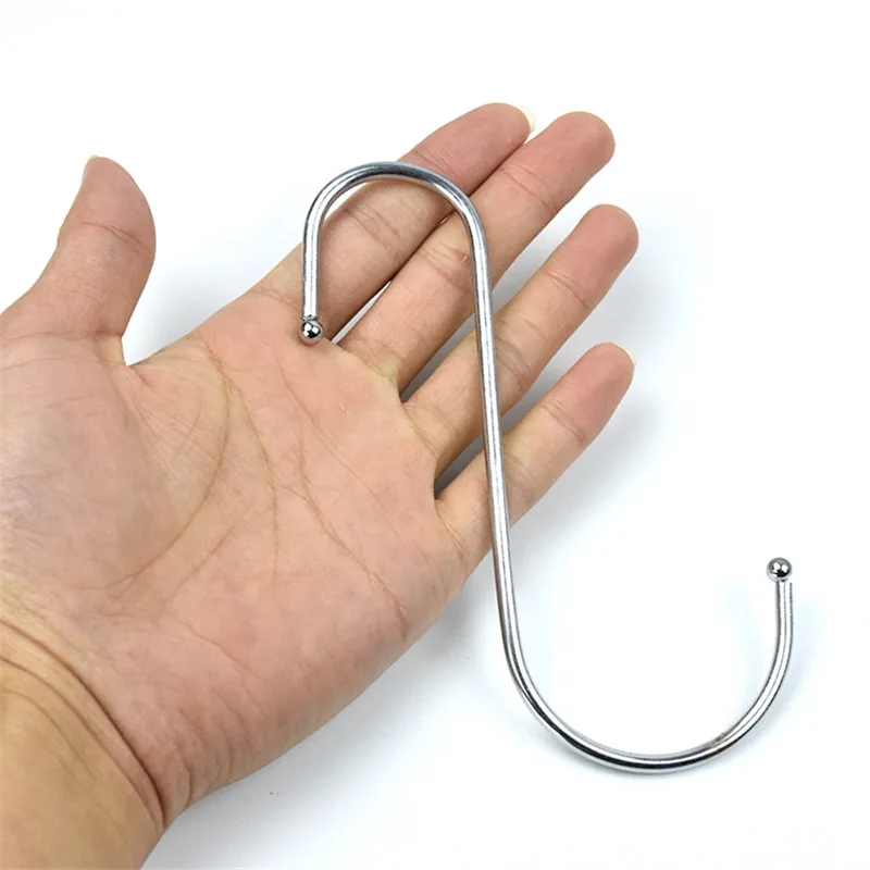 S Форма крючки и рельсы держатель из нержавеющей стали Ванная комната кухонное