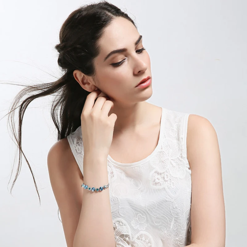 Neoglory Австрийские кристаллы стразы модные браслеты и для женщин ювелирные