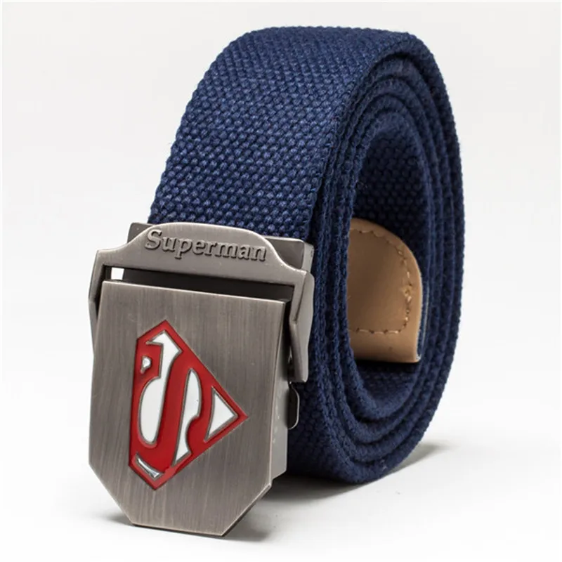 Супермен тактический ремень холст мужские Новые широкие толстые военные ремни