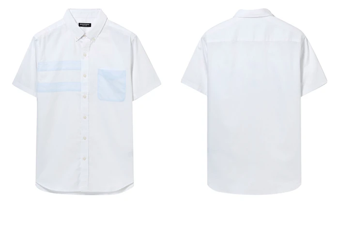 Jordano/Мужская рубашка, контрастная, цветная, Оксфорд, хлопок, Camisa Masculina, короткий рукав, отложной воротник, цветная, блочная, Camisas