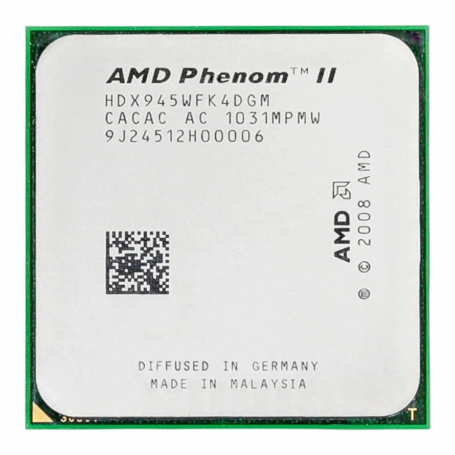 Процессор AMD Phenom II X4 945 четырехъядерный 3 0 ГГц 6 Мб L3 кэш-памяти Разъем AM2 +/AM3 |