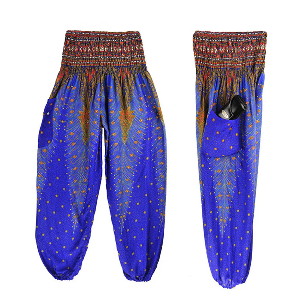 JAYCOSIN Новинка, мужские и женские тайские шаровары, Boho Festival Hippy Smock, брюки с высокой талией, прямые поставки, 9 августа