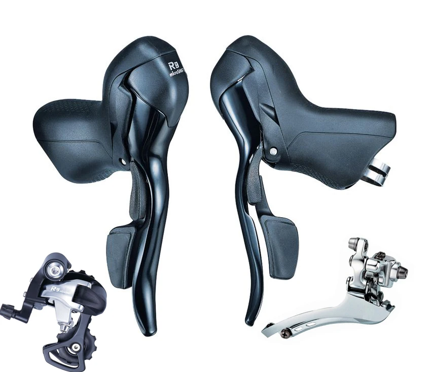 MicroSHIFT 2X8 speed Groupset двойные SB-R482 шифтеры+ F/RD-R32S(короткая клетка) дорожный велосипедный переключатель набор совместим с Shimano