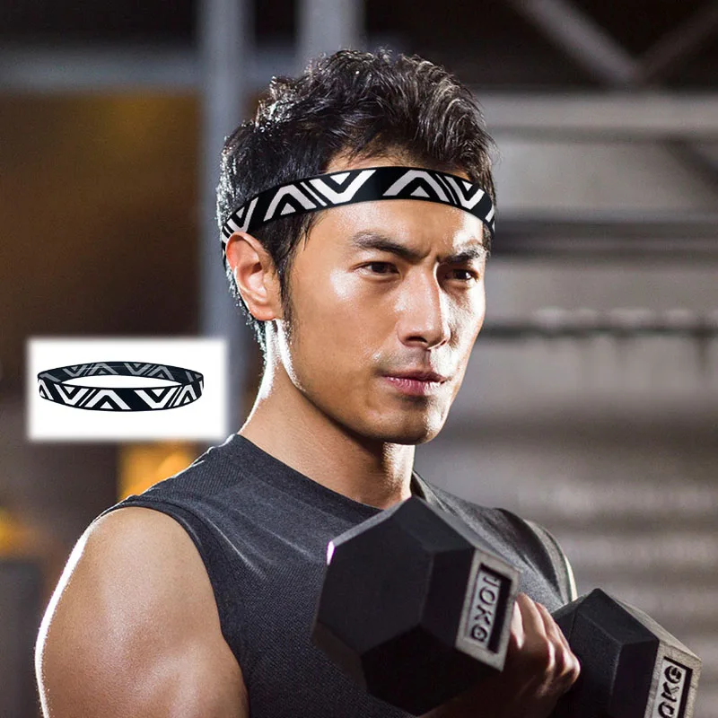 Sweatband человек повязка пот для тенниса Йога работает Фитнес Пот Группа волос