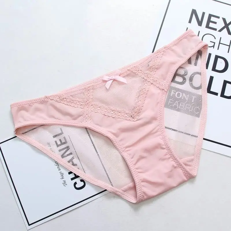 pink SP& CITY, летнее прозрачное женское нижнее белье, сексуальное женское нижнее белье, открытые трусики, сексуальные стринги, мягкие хлопковые трусы - Цвет: pink