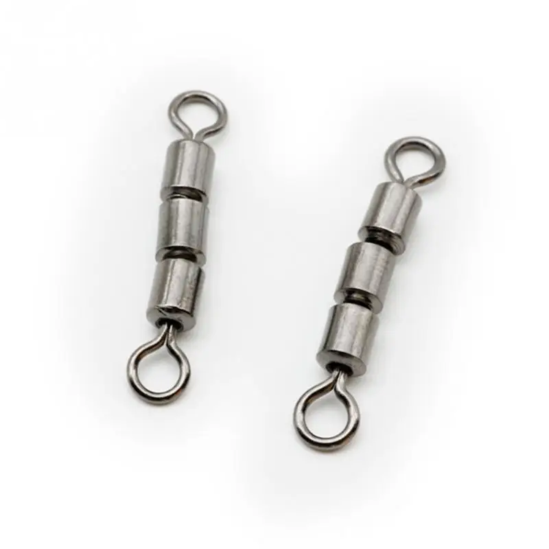 10 шт. рыболовные Вертлюги Из Нержавеющей Стали устойчивые к коррозии тройные