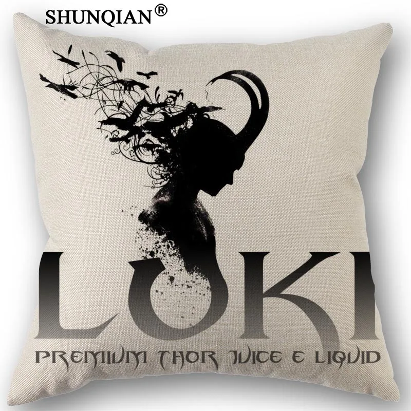 Изготовленный На Заказ Loki напечатанная наволочка из парусины размером 45*45 см одной стороны Свадебная декоративная наволочка из хлопка и льна, накидка для подушки - Цвет: 4