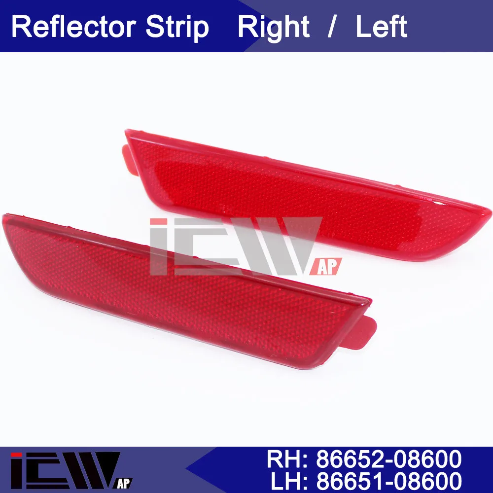 Светоотражающие полосы для автомобилей отражатель заднего бампера RH/LH 86651 08600 86652