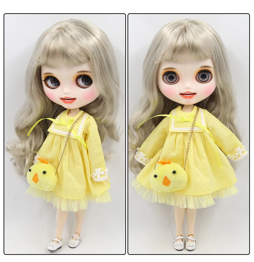 ICY factory blyth doll 1/6 bjd Заказная кукла для лица, белая кожа, новое матовое лицо с зубами 30 см