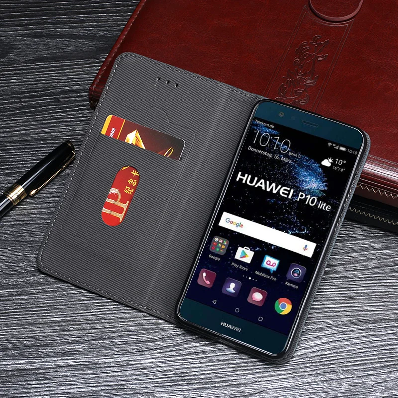 Itgoogo For Huawei P10 Lite Case Cover 5.2 inch Mobile Phone Bag Hight Quality Retro Flip Leather | Мобильные телефоны и