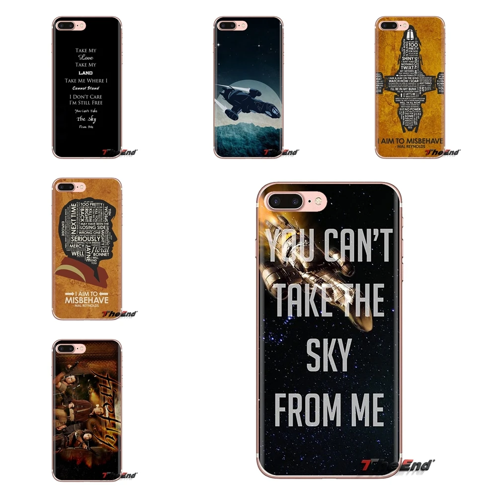TPU Transparent Bag Case For Xiaomi Mi4 Mi5 Mi5S Mi6 Mi A1 A2 5X 6X 8 9 Lite SE Pro Max Mix 2 3 2S Firefly Serenity Quote Art |