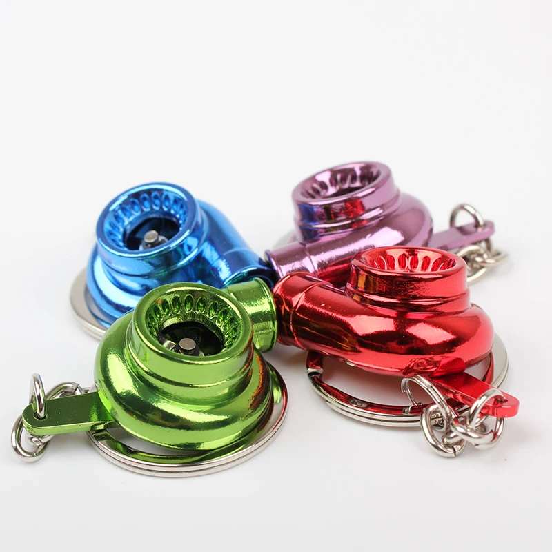 1 шт. брелок для ключей турбины несколько цветов|spinning turbo|turbine keychainskeychain turbocharger |