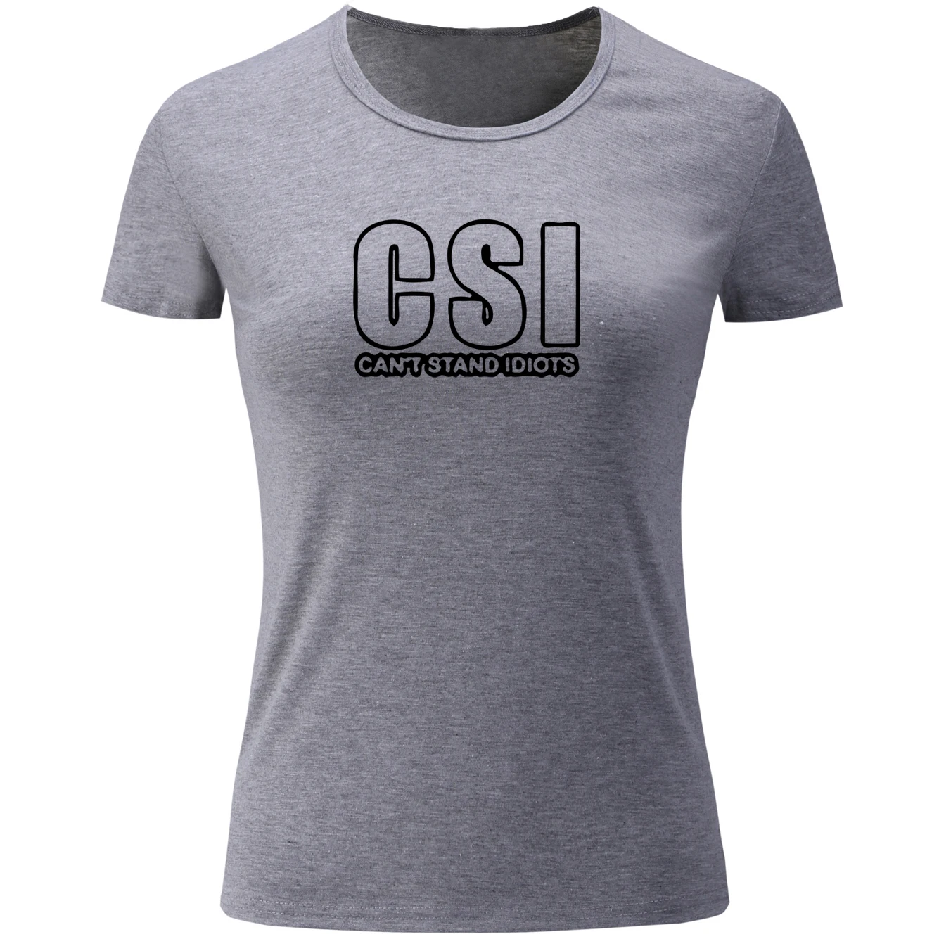 IDzn Новое поступление футболка с короткими рукавами надписью Can't Stand Idiots CSI
