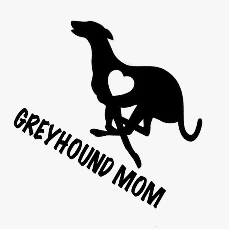 12 см * 9 Greyhound надписи MOM Love Heart-Dog Puppy Виниловая Наклейка для мотоцикла автомобиля