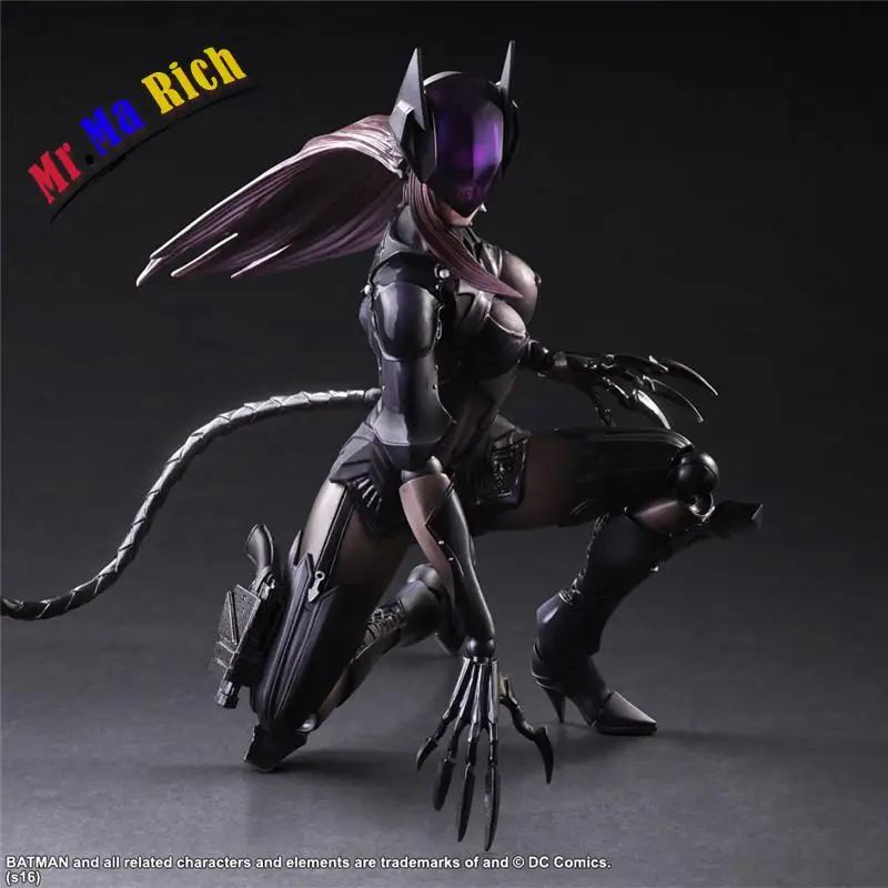 Playarts Kai Catwoman Селина Кайл Бэтмен Фигурка Brinquedos ПВХ фигурка Коллекционная модель