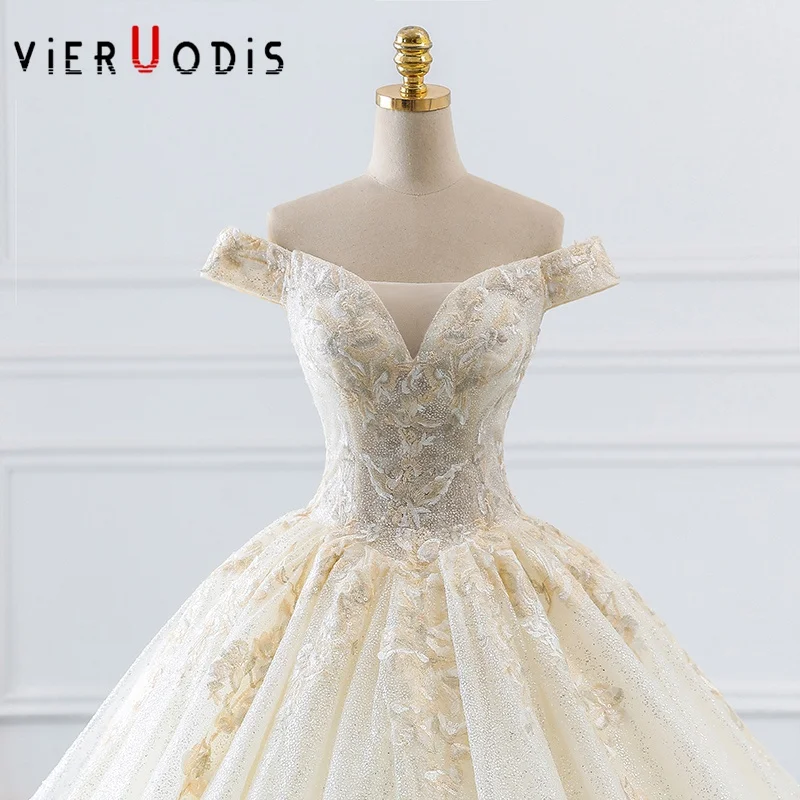 Женское платье с открытыми плечами Hochzeitskleid Bridal роскошное рукавами-крылышками 2019