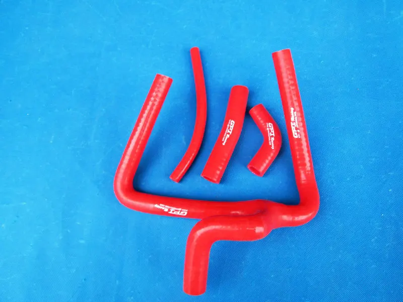 red Пригодный для Honda CR250 CR250R CR 250 R 250R 2002-2008 2003 2004 2005 2006 2007 комплект силиконовых шлангов радиатора - Цвет: red