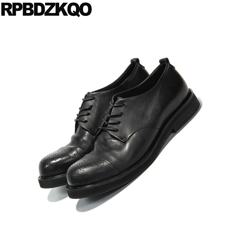 Европейские оксфорды итальянские Броги из коровьей кожи мужские классические