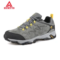promotion winter genuine leather hiking shoes lightwei outdoor trekking boots lace up climbing mens sneakers men male walking