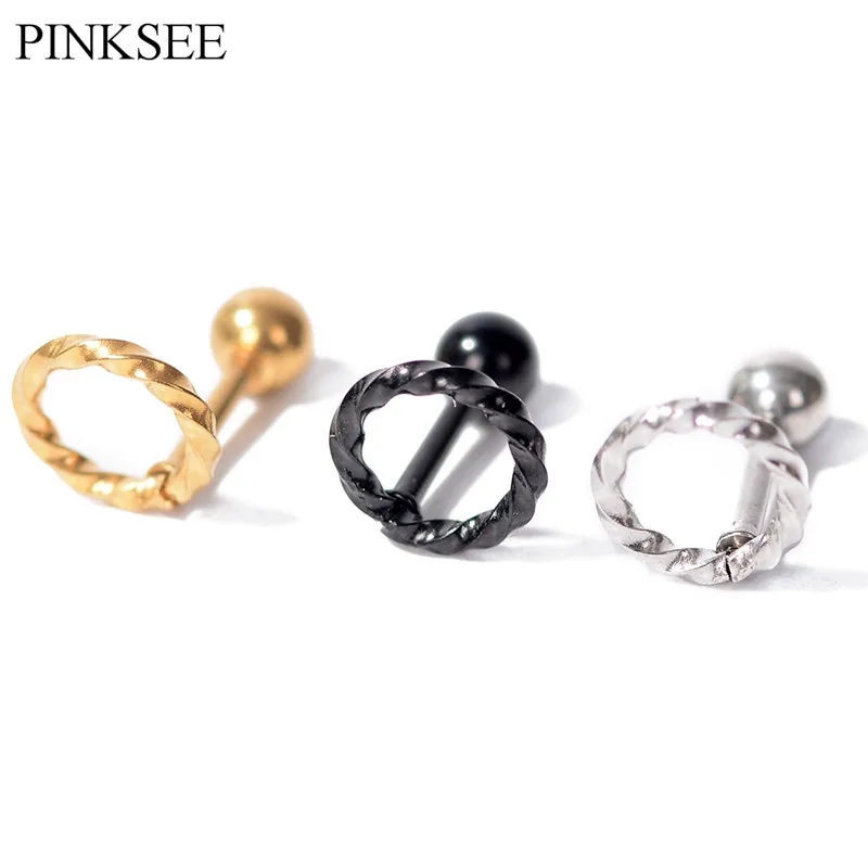 PINKSEE 1 шт. гипоаллергенная Нержавеющая Сталь Заглушка для ушей унисекс пирсинг