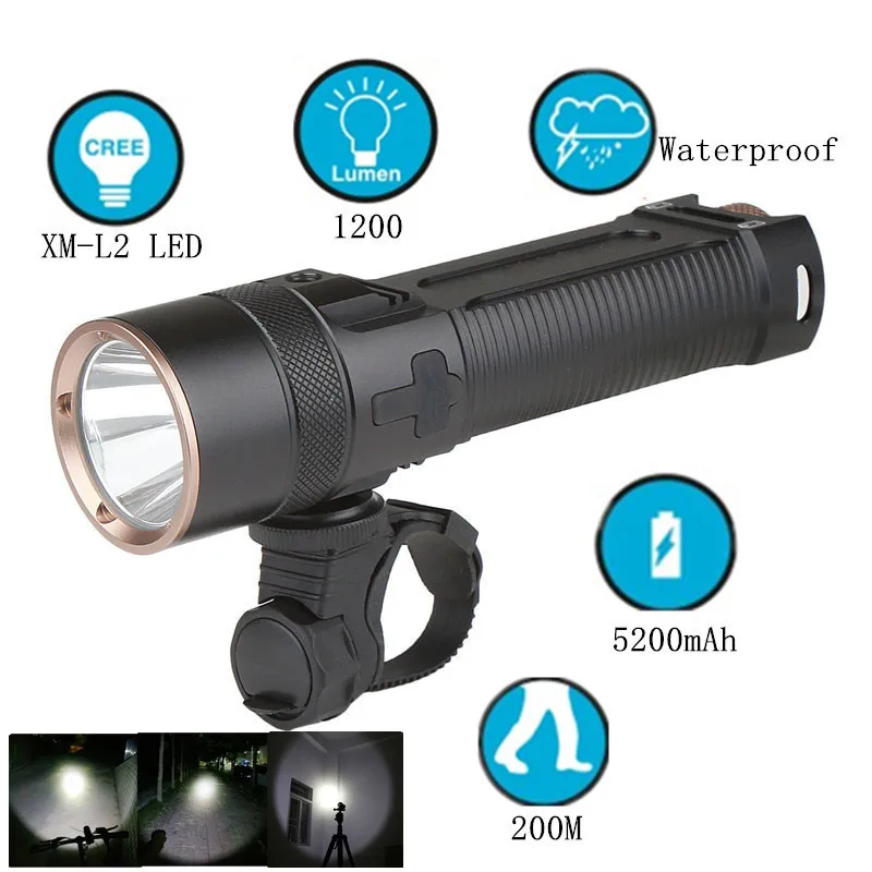Фсветильник светодиодный велосипедный 1200 лм с зарядкой от USB|bike front|bicycle light power