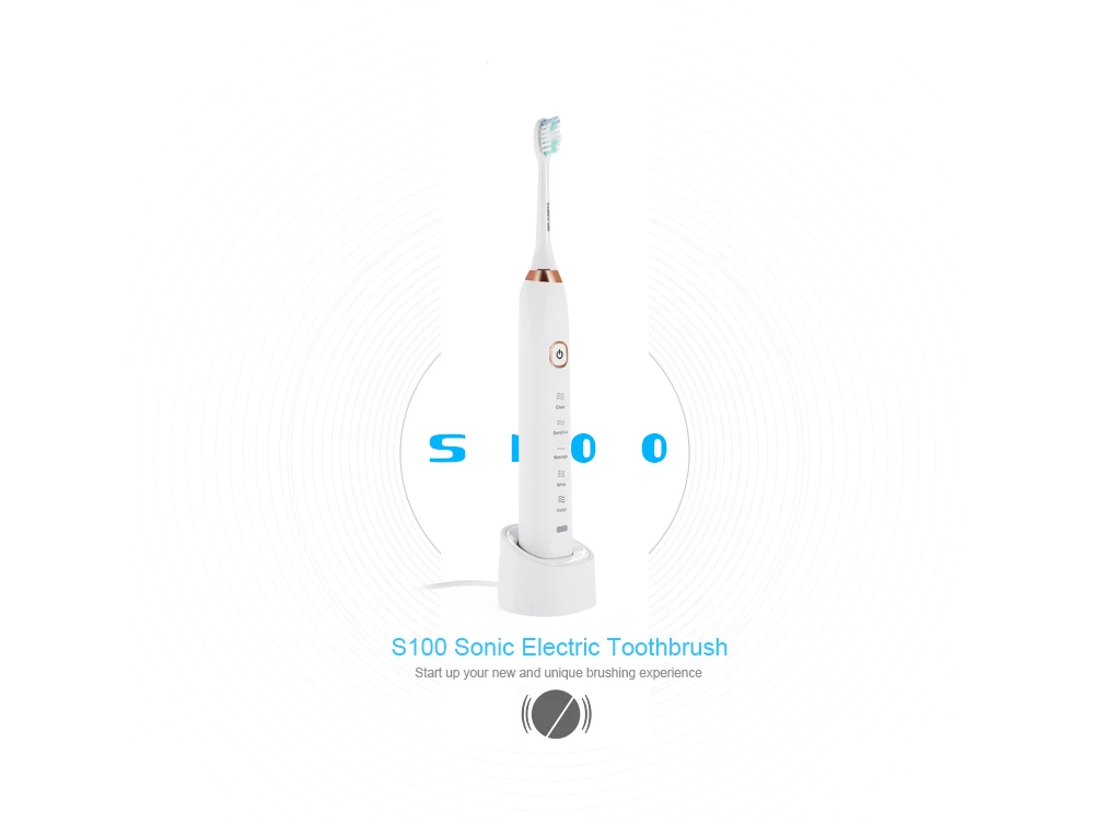 SARMOCARE S100 акустическая волна электрическая зубная щетка отбеливающая для ухода за зубами инструмент для чистки