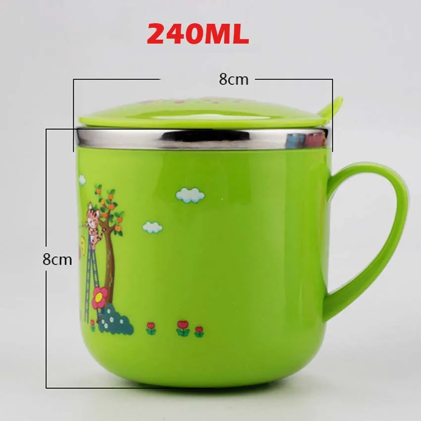 Детские термоизоляционные чашки из нержавеющей стали 220 мл каваи-чашки с