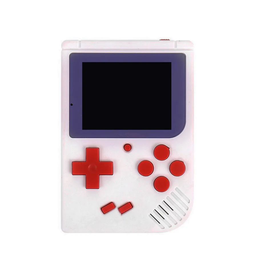 WHITE Новая версия Встроенный 400 игр Мини Портативный игровой плеер supprot AV out портативная игровая консоль Классический игровой плеер - Цвет: WHITE