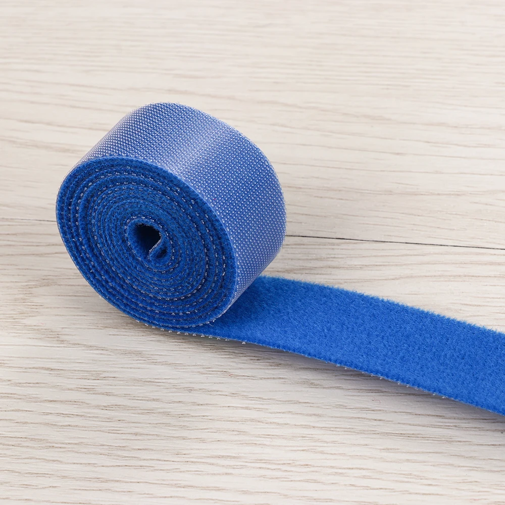 1PC Durable 1M Magic Cable Power Wire Management Fastener Hot Strap Marker Cord Organizer Cable Ties Fastening Tape Roll