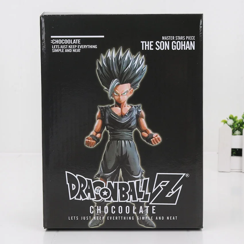 12 стилей 23-34 см манга размеры Вегета Сон Гоку сон Гохан ПВХ Фигурки Dragon Ball Z мастер звезды кусок модель куклы MSP - Цвет: black son gohan box