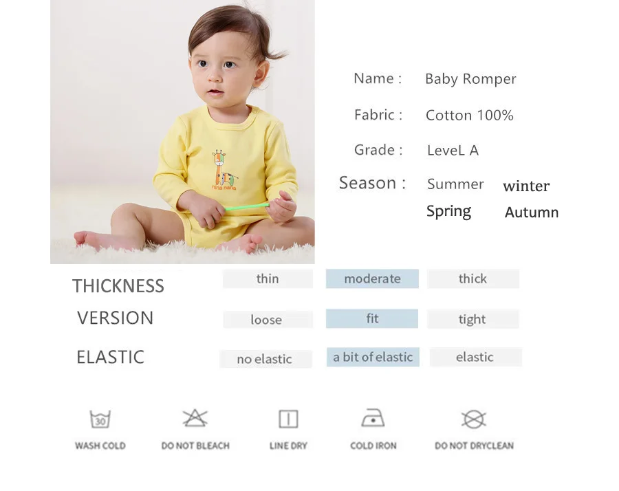 Цельная Одежда для новорожденных, боди для мальчиков и девочек 0-4 лет, унисекс, комбинезон с длинными рукавами, пижама из чесаного хлопка, одежда для сна