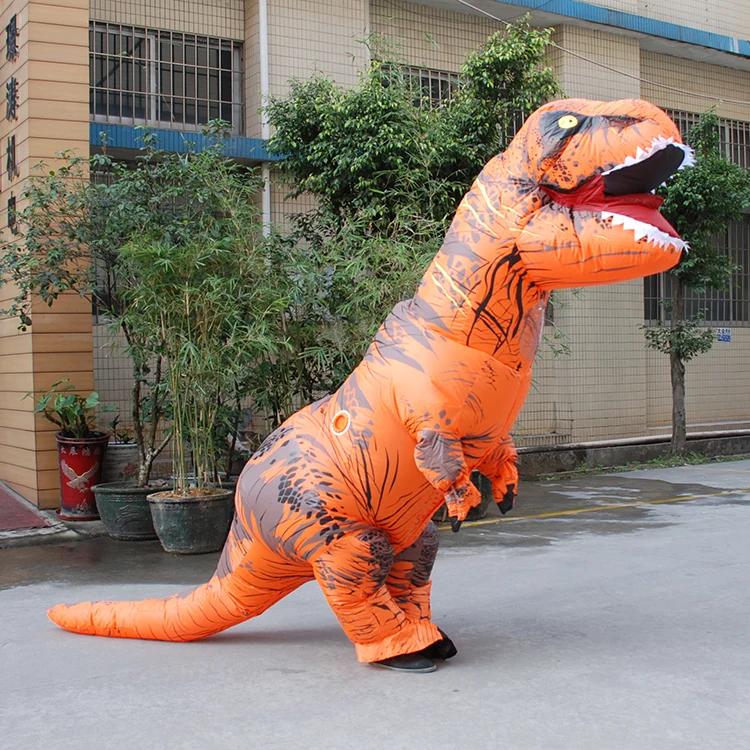 Надувной костюм динозавра T REX для Хэллоуина; карнавальные рождественские костюмы для женщин и мужчин; маскарадный костюм; нарядное платье
