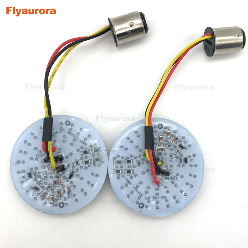 Панель сигнала поворота для мотоцикла 2 дюйма 1157 светодиодов красного и