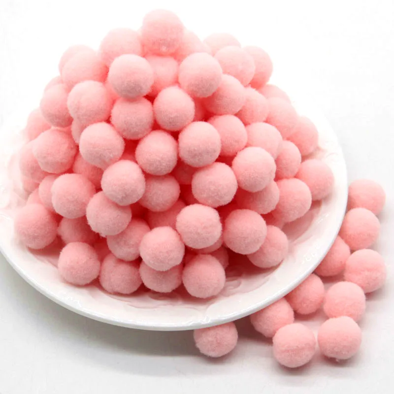 100 шт. 10/15/20/25 мм Мини пышная Нижняя Pom Poms помпонами ручной работы для детей игрушки свадебные Рождественский Декор DIY товары для шитья и рукоделия