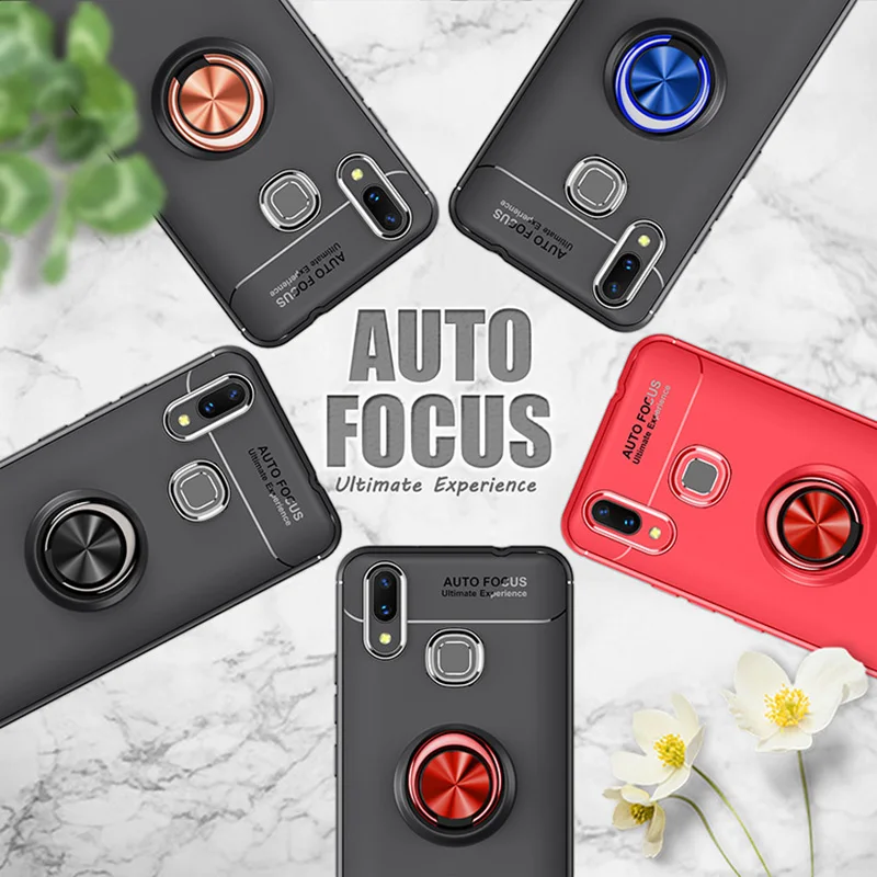 Toraise For Xiaomi mi max 3 Case Luxury Rotating Metal Ring Bracket Silicone Tpu for max3 Phone Cover capa |