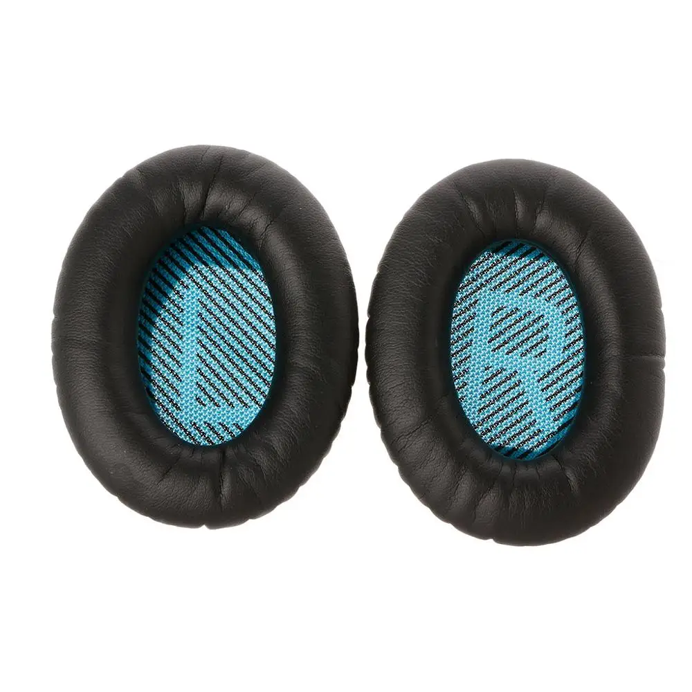 Черный 1 пара протеиновых кожаных амбушюр для наушников quietкомфорт 2 QC25 AE2 QC2 QC15 - Цвет: Черный