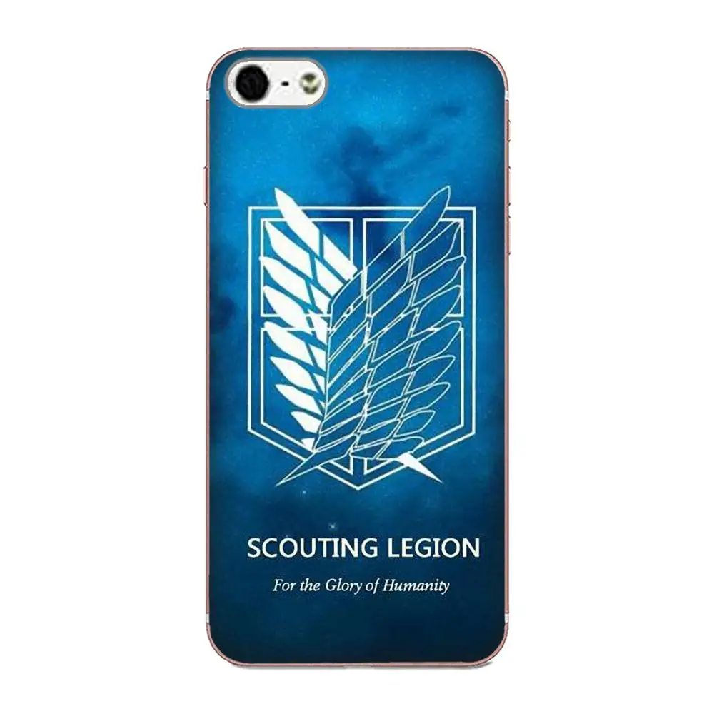 Мягкие чехлы для телефонов с аниме атакой на Титанов крылья флаг свободы Xiaomi Redmi