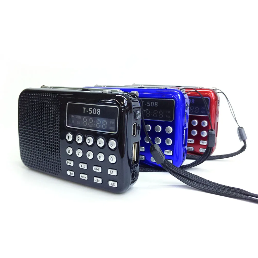Портативный fm-радио динамик мини приемник с стерео громкий Поддержка FM USB Micro TF