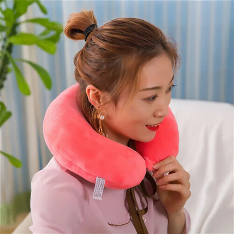 Горячая u образная подушка для поддержки шеи рабочая отдыха на голове сна