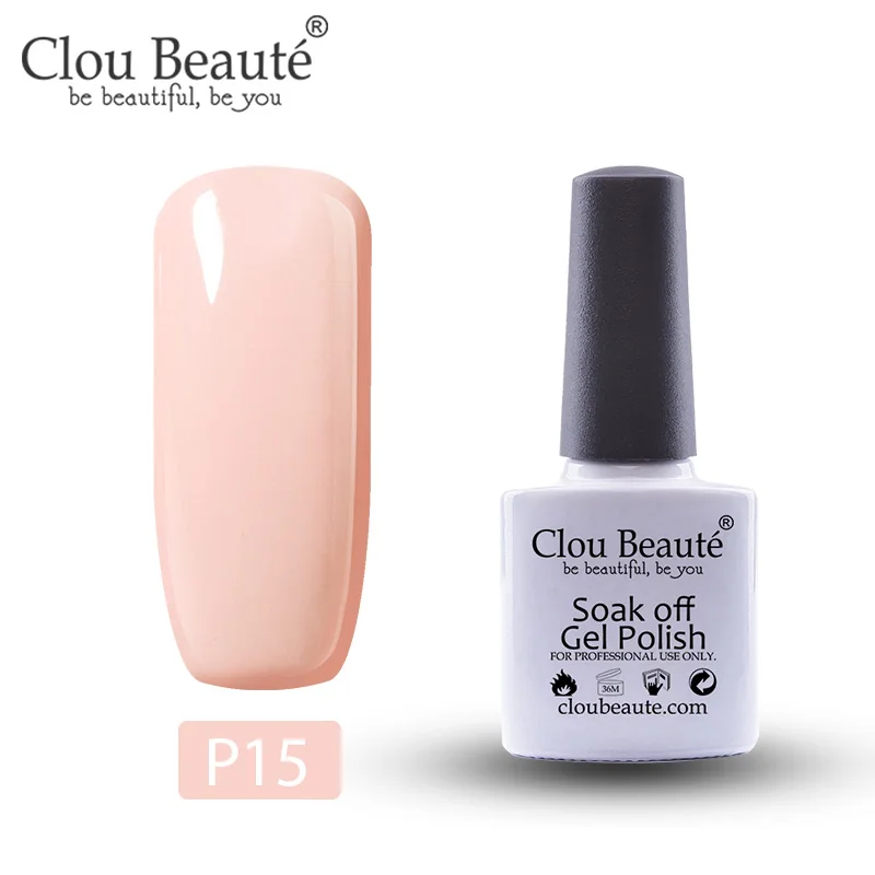 Clou Beaute Гель-лак для ногтей Полупостоянный УФ набор гель-лаков для ногтей Базовое покрытие верхнее покрытие Гель-лак 10 мл УФ/светодиодный Гибридный гвоздь искусство - Цвет: P15