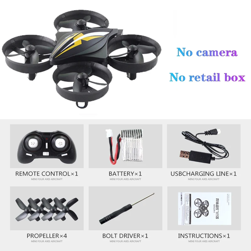 without retail box 2,4 г мини RC маленький Дрон S22 Квадрокоптер Elicoptero de Control Съемник с одним ключом возврата Безголовый режим игрушка для детей - Цвет: without retail box
