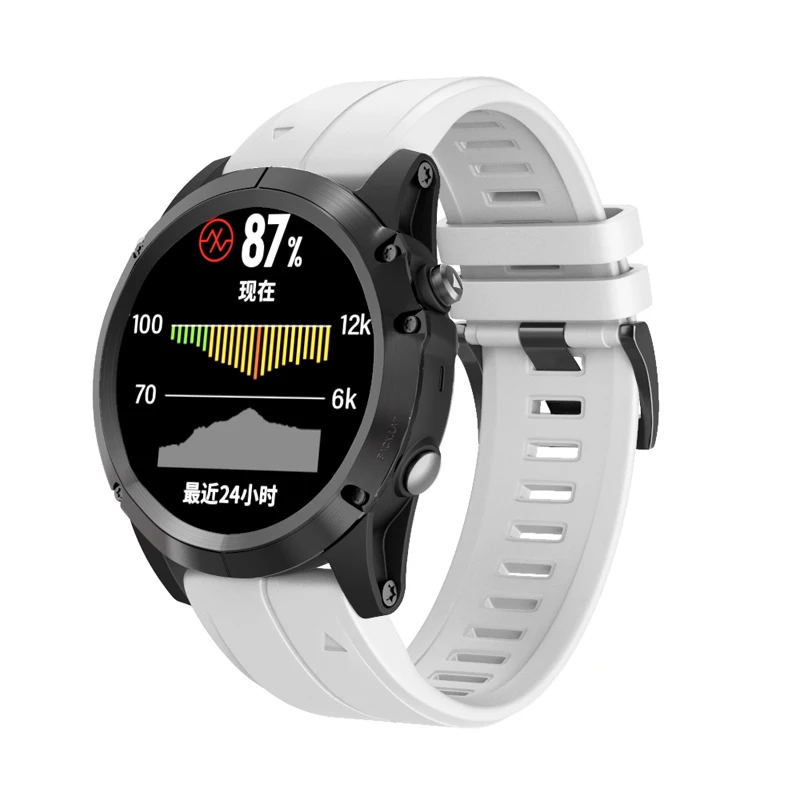 Ремешок для часов 26 22 20 мм ремешок для Garmin Fenix 5X5 5S 5X Plus 3 3HR S60 MK1 Смарт-часы быстросъемный силиконовый ремешок Easyfit
