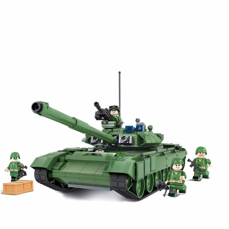 WEILE 2019 новинка 456 шт военный боевой танк модель игрушки Россия T90A морской герой