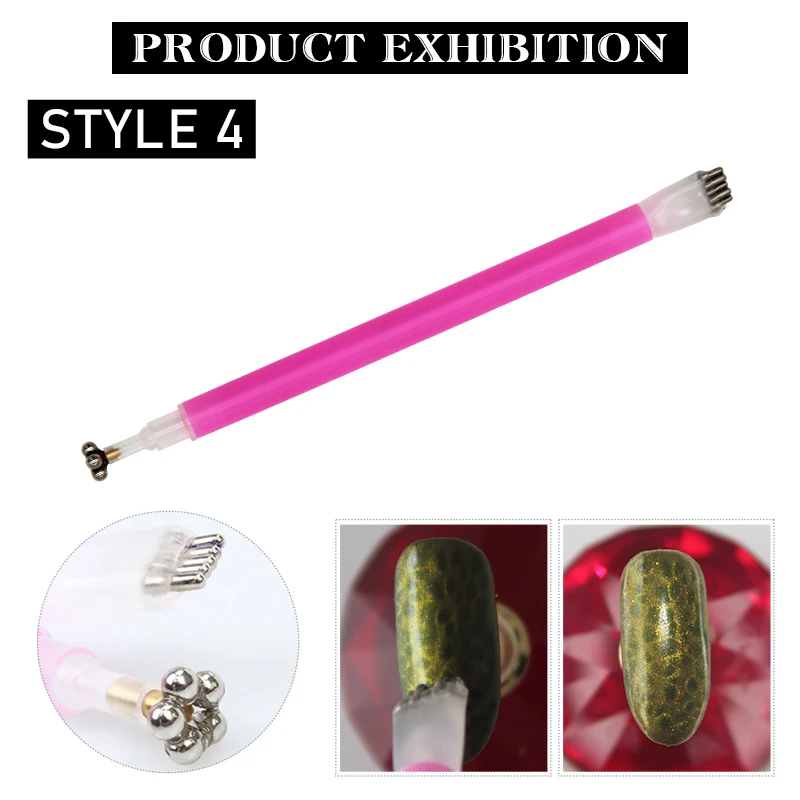 pink pen Docaty, профессиональная магнитная палочка для кошачьих глаз с двойной головкой, Гель-лак для кошачьих глаз, 3D лак, все для маникюра и дизайна ногтей - Цвет: pink pen