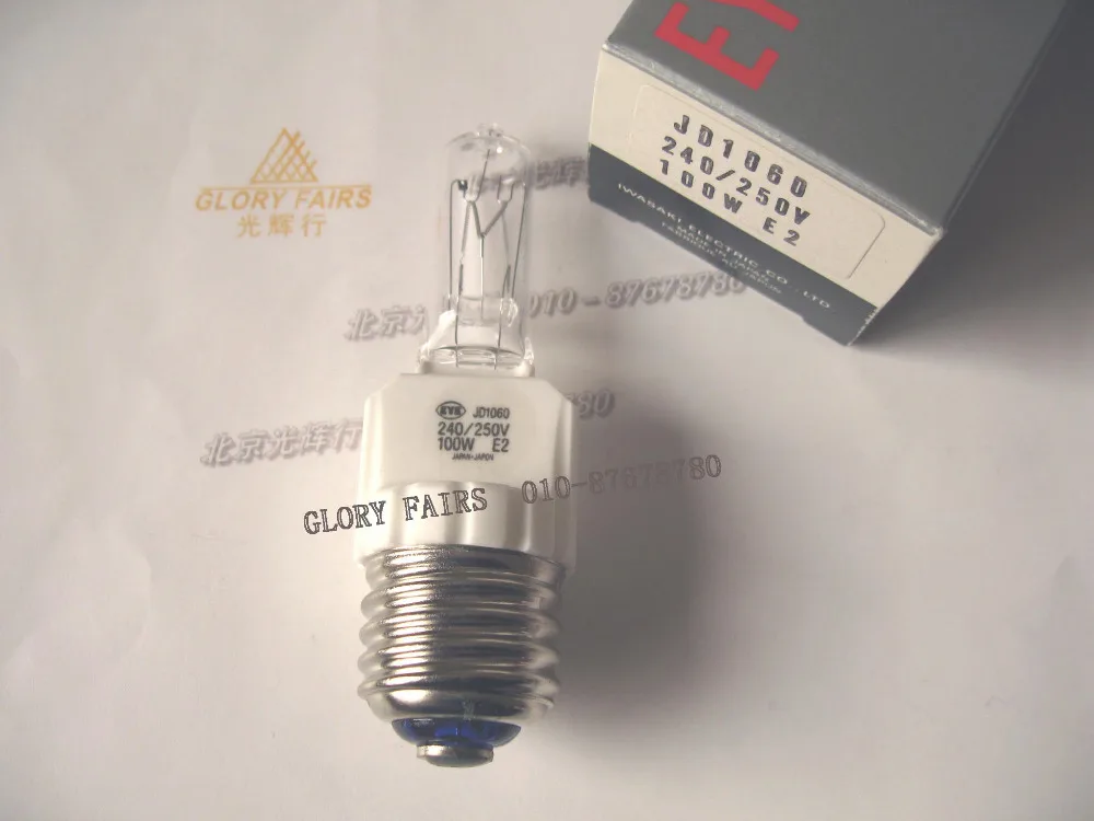 2 шт. галогенная лампа EYE JD1060 240/250 в 100 Вт E2 JD 220 240 E27 JD100WE2|halogen lamp|jd halogen bulbeye lamp |