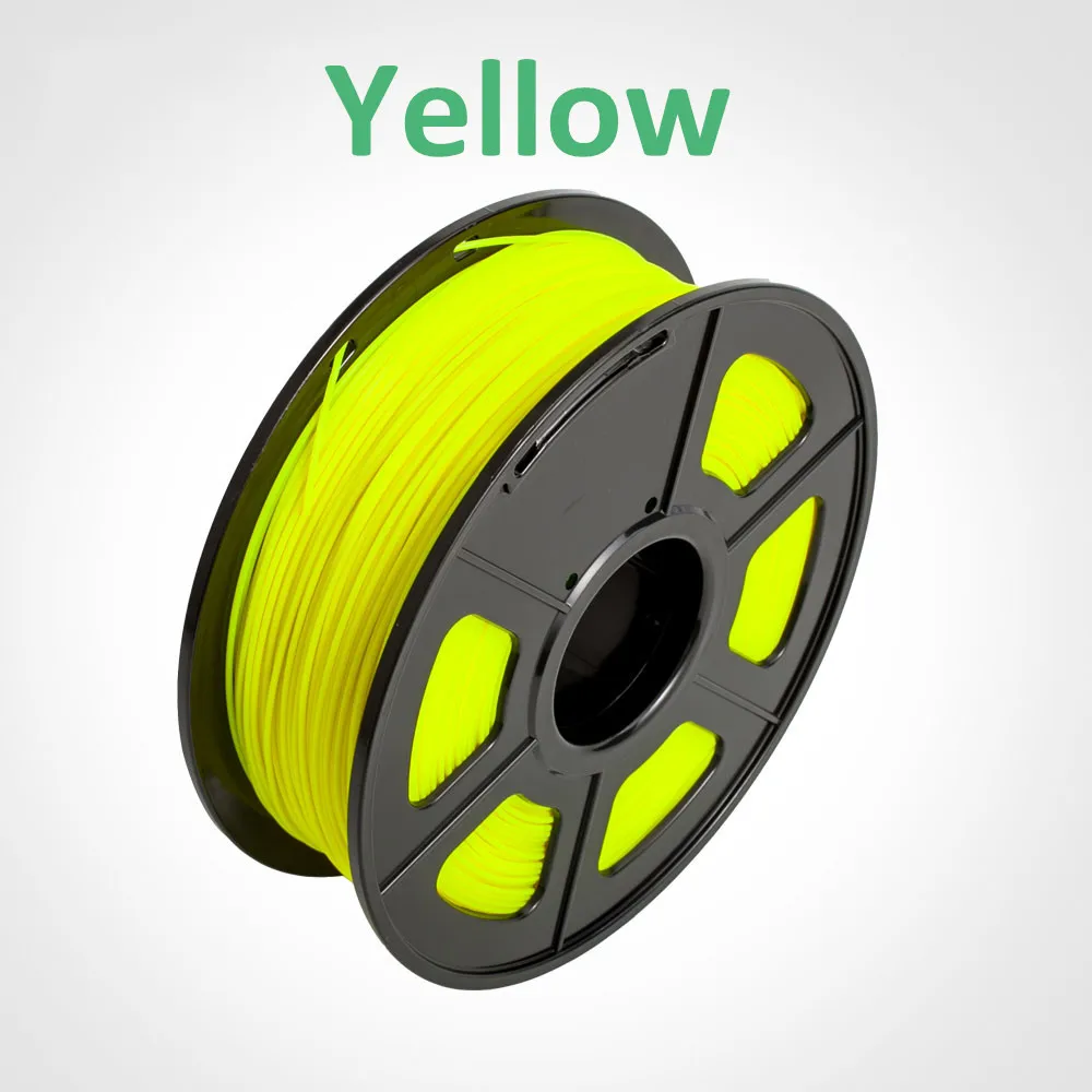 PLA PLUS-YELLOW Sunlu1kg нити PLA plus 1,75 мм 1 кг/рулон заправки сырья пластиковые стержни с гладкой и упругой производительности образование - Цвет: PLA PLUS-YELLOW