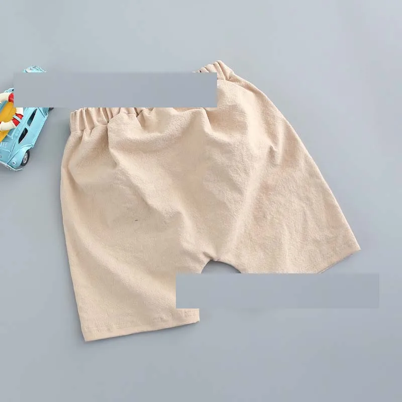 Штаны для мальчиков летние детские льняные брюки одежда шаровары шорты