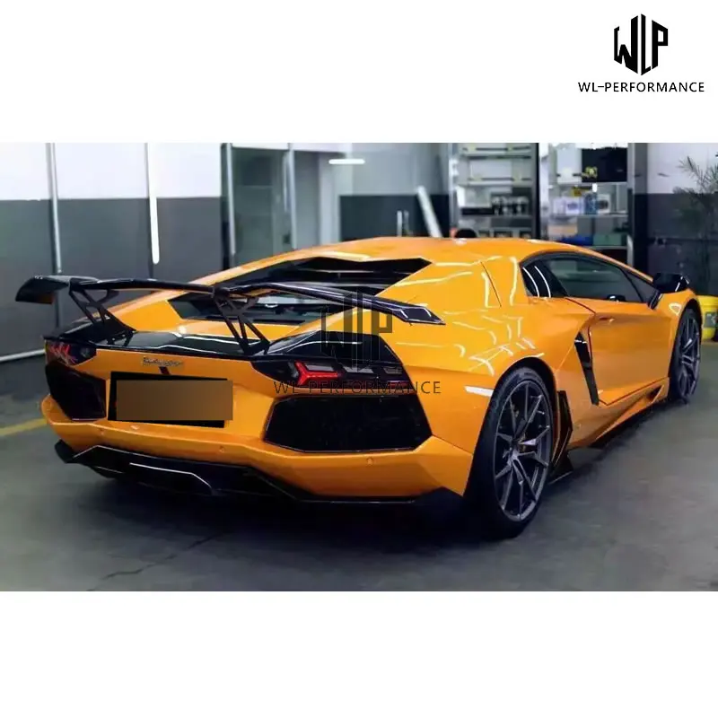 LP700 набор внешних комплектующих к автомобилю переднего бампера для заднего бампера боковые юбки задний спойлер для Lamborghini Aventador LP700 до LP720 стайлинга автомобилей 11-15